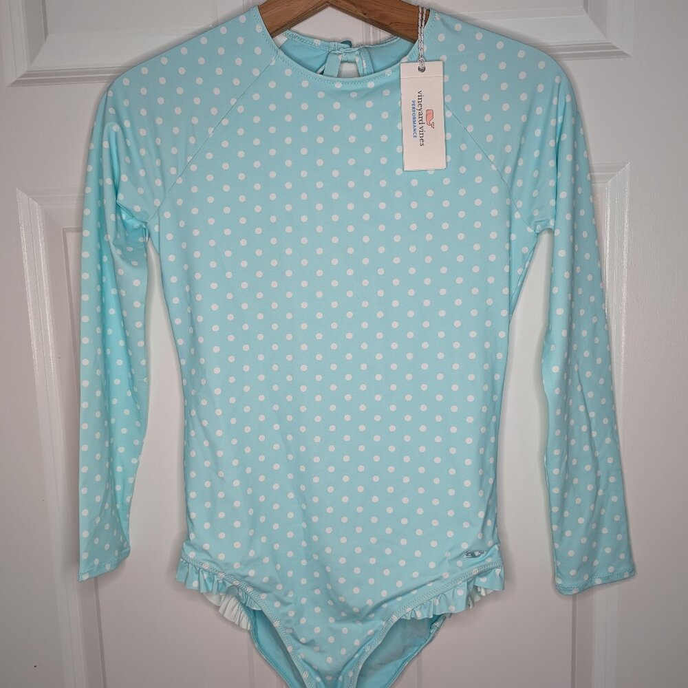 NWT Girl's Vineyard Vines Long Sleeved Bathing Suit XL Size 16